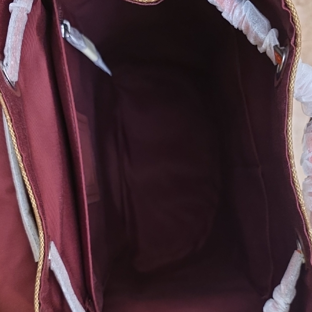 Coach Brown‎ and Orange Backpack with Signature Design - Picture 14 of 16